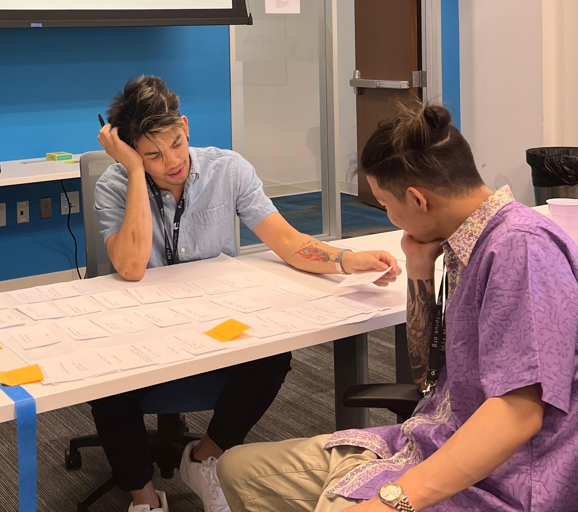 Designers working on projects